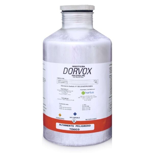 DORVOX – INSECTICIDA FUMIGANTE – FRASCO X 500 TABLETAS