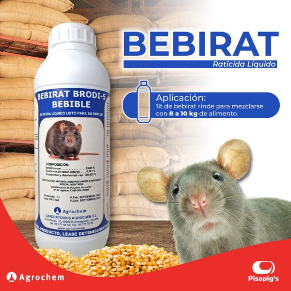 BEBIRAT BRODI-5 RATICIDA LIQUIDO